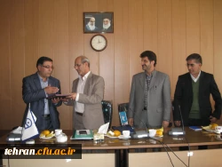 آیین تکریم دکتر انصاری راد سرپرست سابق مرکز آموزش عالی شهید بهشتی تهران و معارفه دکتر آزادی سرپرست جدید این مرکز برگزار شد 2