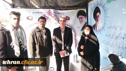 برپایی غرفه  استکبارستیزی   در مسیر راهپیمایی 22 بهمن 2