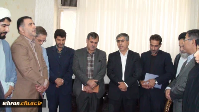 حضور معاون دانشگاه فرهنگیان و سرپرست مدیریت پردیس های تهران در منزل شهید مصطفی یوسفی