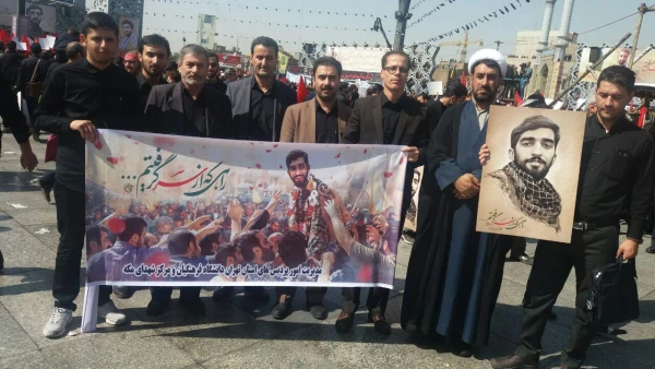 حضور دانشجومعلمان استان تهران در مراسم وداع و تشییع پیکر شهید حججی + تصاویر 2