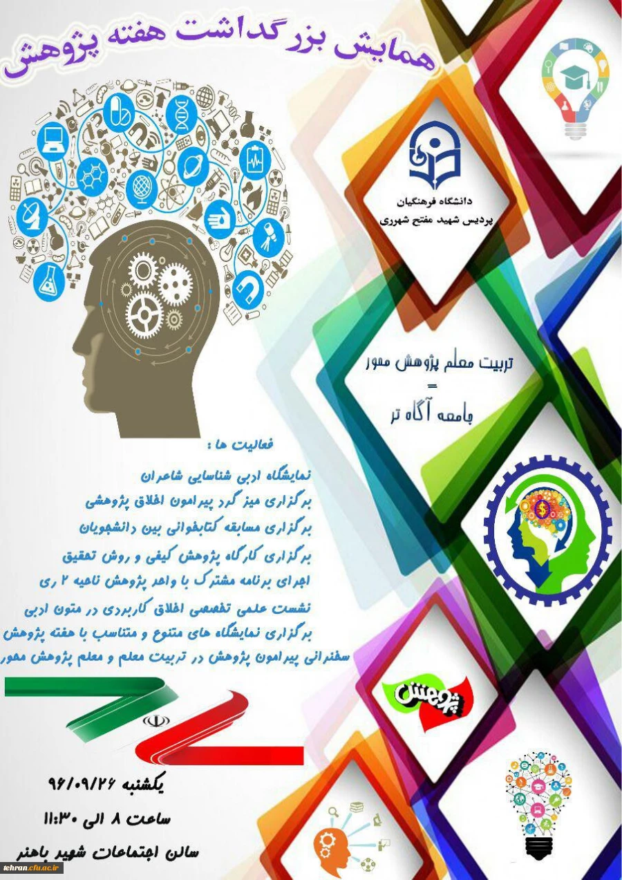 برگزاری همایش هفته پژوهش در پردیس شهید مفتح شهرری 3