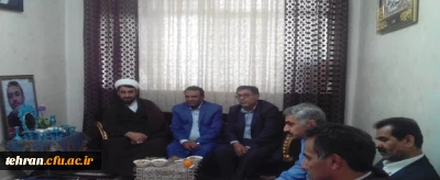 دیدار سرپرست مدیریت استان تهران با خانواده شهید مصطفی یوسفی در اولین روز کاری سال جدید