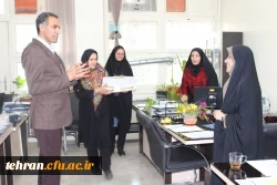 به مناسبت میلاد حضرت صدیقه کبری (س) و روز مادر:

تقدیر و تبریک دکتر شرفی و دکتر نادری از بانوان مدیریت پردیس های استان تهران 2