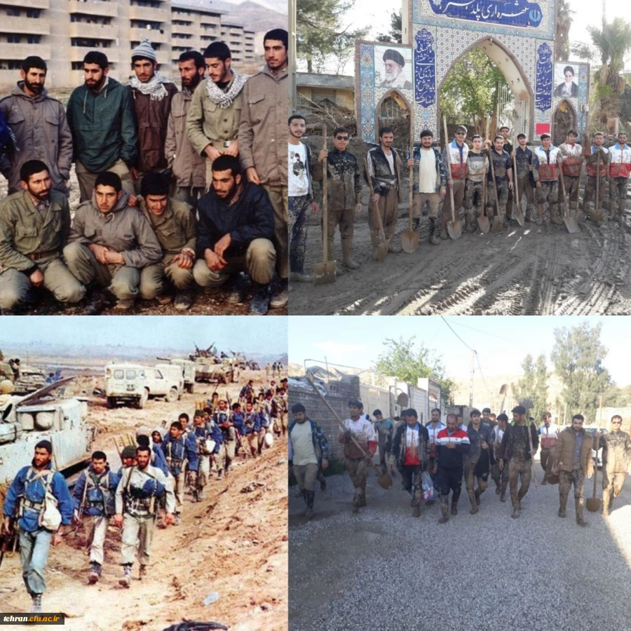 گزارش تصویری از اردوی جهادی دانشجومعلمان استان تهران در کمک به مناطق سیل زده 6