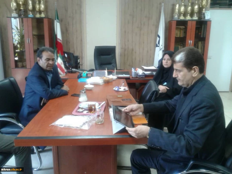 بازدید جناب اقای دکتر احمدی رئیس اداره نظارت و ارزیابی سازمان  مرکزی از پردیس شهید مفتح و مرکز شهید بهشتی 2