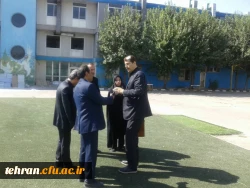بازدید جناب اقای دکتر احمدی رئیس اداره نظارت و ارزیابی سازمان  مرکزی از پردیس شهید مفتح و مرکز شهید بهشتی 4