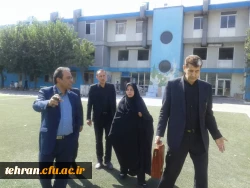 بازدید جناب اقای دکتر احمدی رئیس اداره نظارت و ارزیابی سازمان  مرکزی از پردیس شهید مفتح و مرکز شهید بهشتی 2
