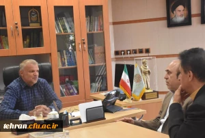 دیدار دکتر بلاغی با ریس دانشگاه پیام نور استان تهران 2