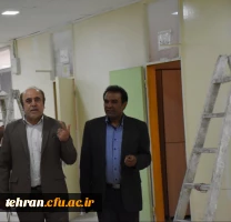 بازدید دکتر بلاغی سرپرست مدیریت استان تهران از روند بهسازی و بازسازی مرکز شهید بهشتی تهران 2