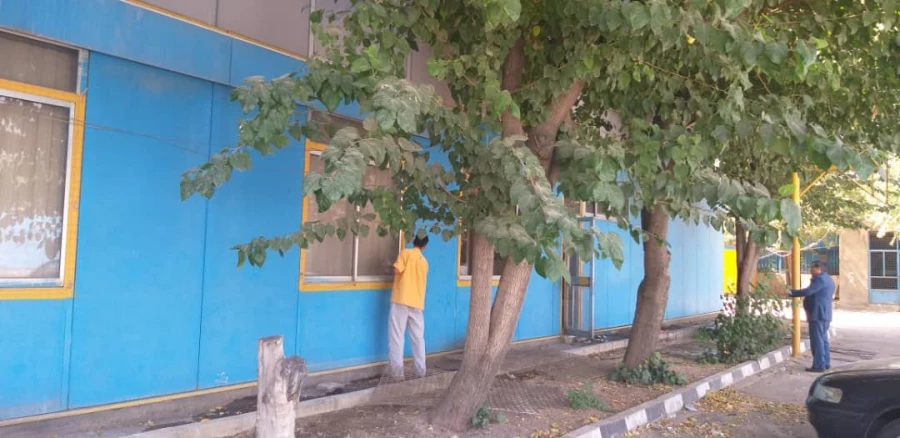 بازدید دکتر بلاغی سرپرست مدیریت استان تهران از روند بهسازی و بازسازی مرکز شهید بهشتی تهران 3