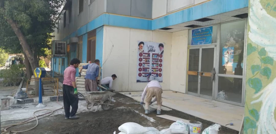 بازدید دکتر بلاغی سرپرست مدیریت استان تهران از روند بهسازی و بازسازی مرکز شهید بهشتی تهران 6