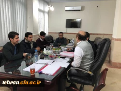 ملاقات دکتر بلاغی مدیر امور پردیس های استان تهران با نمایندگان بسیج دانشجویی و شورای صنفی پردیس شهید مفتح 3