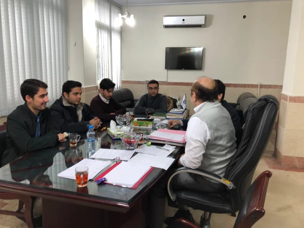 ملاقات دکتر بلاغی مدیر امور پردیس های استان تهران با نمایندگان بسیج دانشجویی و شورای صنفی پردیس شهید مفتح 3