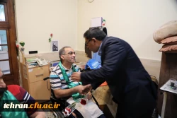 دیدار رییس دانشگاه فرهنگیان از جانبازان آسایشگاه ثارالله تهران 4