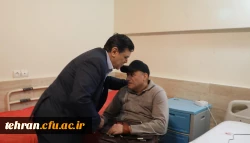 دیدار رییس دانشگاه فرهنگیان از جانبازان آسایشگاه ثارالله تهران 3