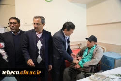 دیدار رییس دانشگاه فرهنگیان از جانبازان آسایشگاه ثارالله تهران 5