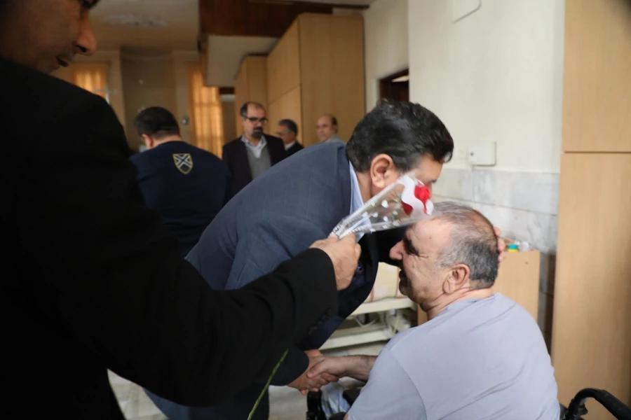 دیدار رییس دانشگاه فرهنگیان از جانبازان آسایشگاه ثارالله تهران 13
