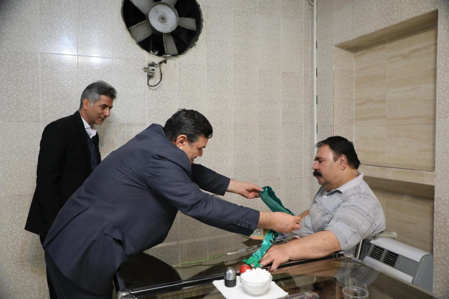 دیدار رییس دانشگاه فرهنگیان از جانبازان آسایشگاه ثارالله تهران 15