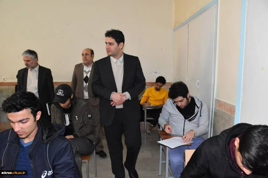 بازدید معاون آموزشی دانشگاه فرهنگیان از امتحانات پایان ترم دانشجومعلمان استان تهران 4