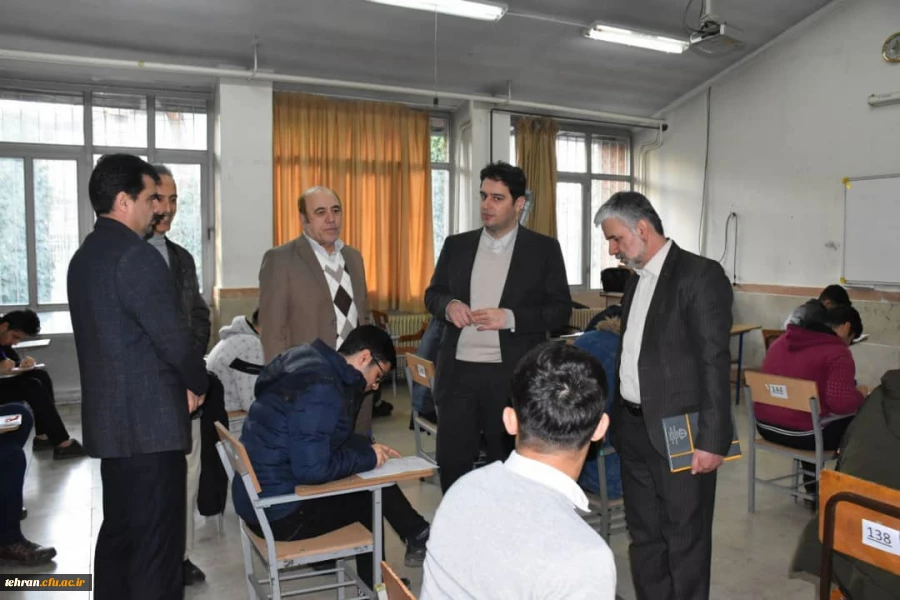 بازدید معاون آموزشی دانشگاه فرهنگیان از امتحانات پایان ترم دانشجومعلمان استان تهران 5