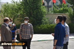 بازدید سرزده دکتر بلاغی از پردیس شهید مفتح 9