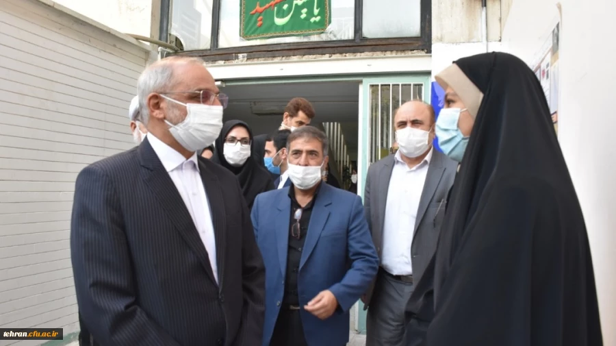 بازدید وزیر محترم آموزش وپرورش ازروندمصاحبه داوطلبان دانشگاه فرهنگیان درمرکزآموزش عالی شهیدشرافت 2