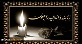 پیام تسلیت

سرکار خانم  دکتر مریم نادری