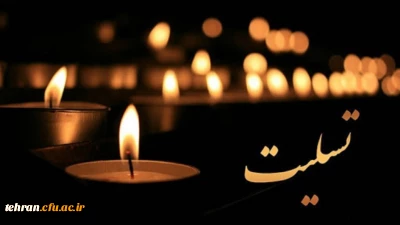 پیام تسلیت

سرکار خانم دکتر لطفی پناه