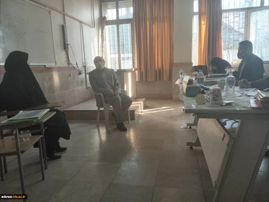 بازدید دکتر بلاغی از مراحل مصاحبه مهارت آموزان ماده 28 مرکز شهدای مکه 3