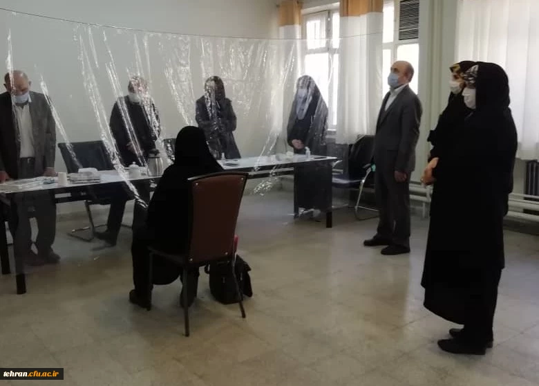 بازدید سرپرست مدیریت امور پردیس های استان تهران از روند برگزاری مصاحبه مرکز شهید باهنر   2