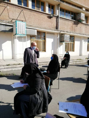 بازدید سرپرست مدیریت امور پردیس های استان تهران از روند برگزاری مصاحبه مرکز شهید باهنر   4