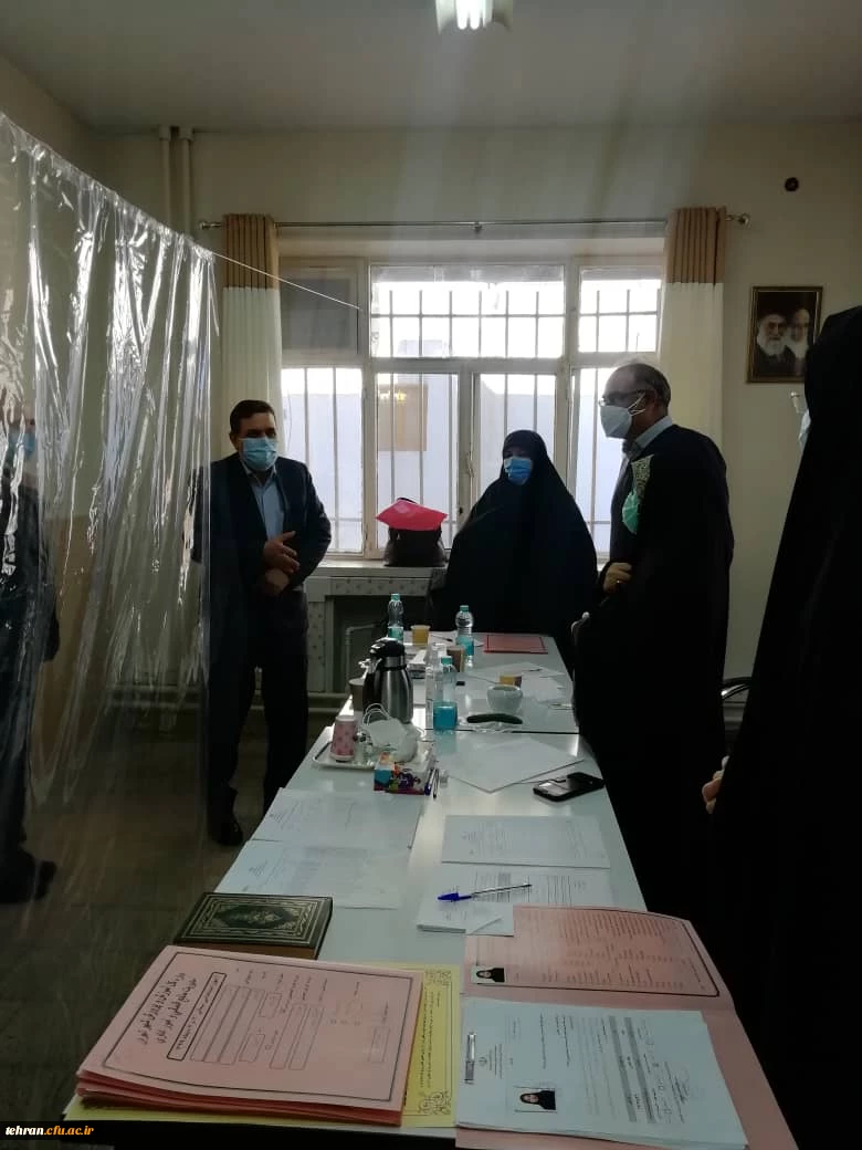 بازدید رییس دانشگاه فرهنگیان از روند مصاحبه مهارت آموزان ماده 28 و فضاهای مرکز شهید باهنر 3