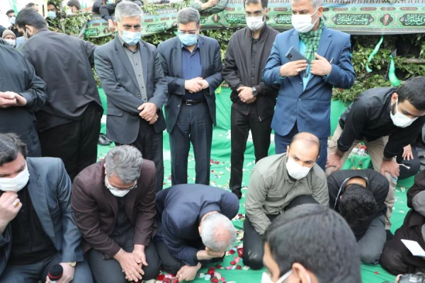 آیین تشییع و تدفین پیکر مطهر شهید گمنام در پردیس شهید چمران دانشگاه فرهنگیان تهران به روایت تصویر 3