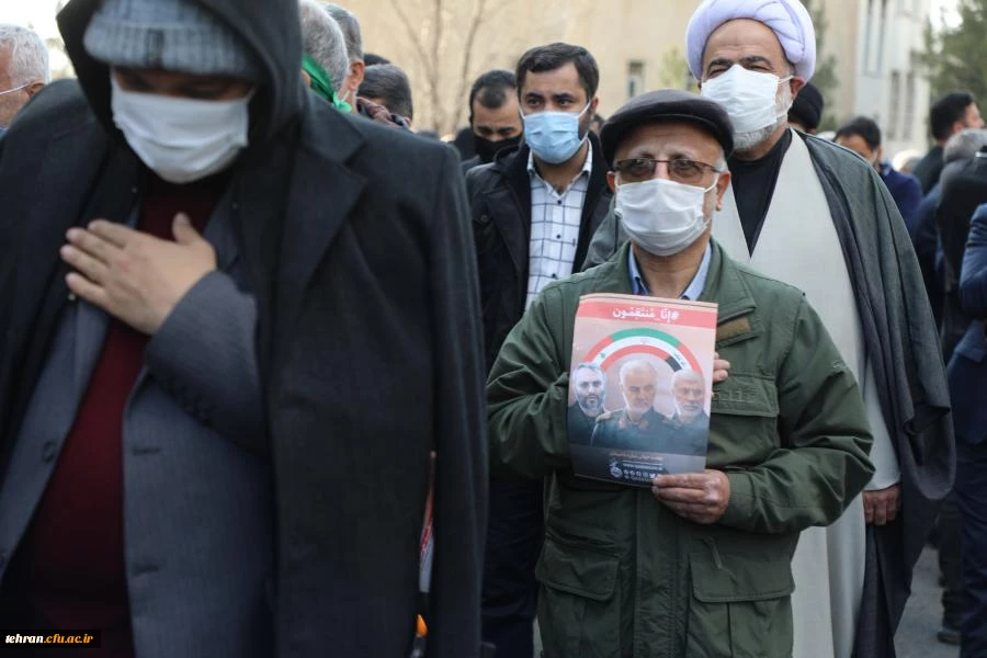 آیین تشییع و تدفین پیکر مطهر شهید گمنام در پردیس شهید چمران دانشگاه فرهنگیان تهران به روایت تصویر 6