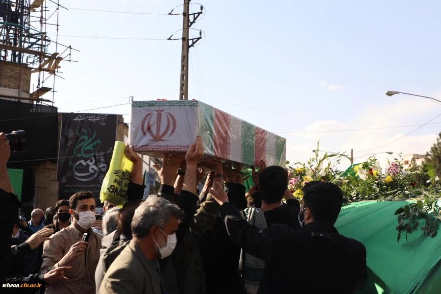 آیین تشییع و تدفین پیکر مطهر شهید گمنام در پردیس شهید چمران دانشگاه فرهنگیان تهران به روایت تصویر 8