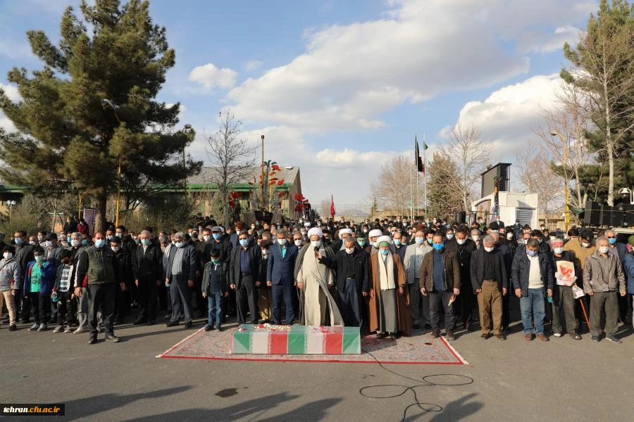 آیین تشییع و تدفین پیکر مطهر شهید گمنام در پردیس شهید چمران دانشگاه فرهنگیان تهران به روایت تصویر 11