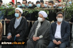 آیین تشییع و تدفین پیکر مطهر شهید گمنام در پردیس شهید چمران دانشگاه فرهنگیان تهران به روایت تصویر 13