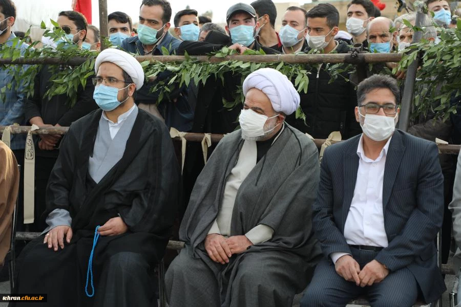 آیین تشییع و تدفین پیکر مطهر شهید گمنام در پردیس شهید چمران دانشگاه فرهنگیان تهران به روایت تصویر 13