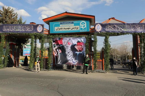 آیین تشییع و تدفین پیکر مطهر شهید گمنام در پردیس شهید چمران دانشگاه فرهنگیان تهران به روایت تصویر 14