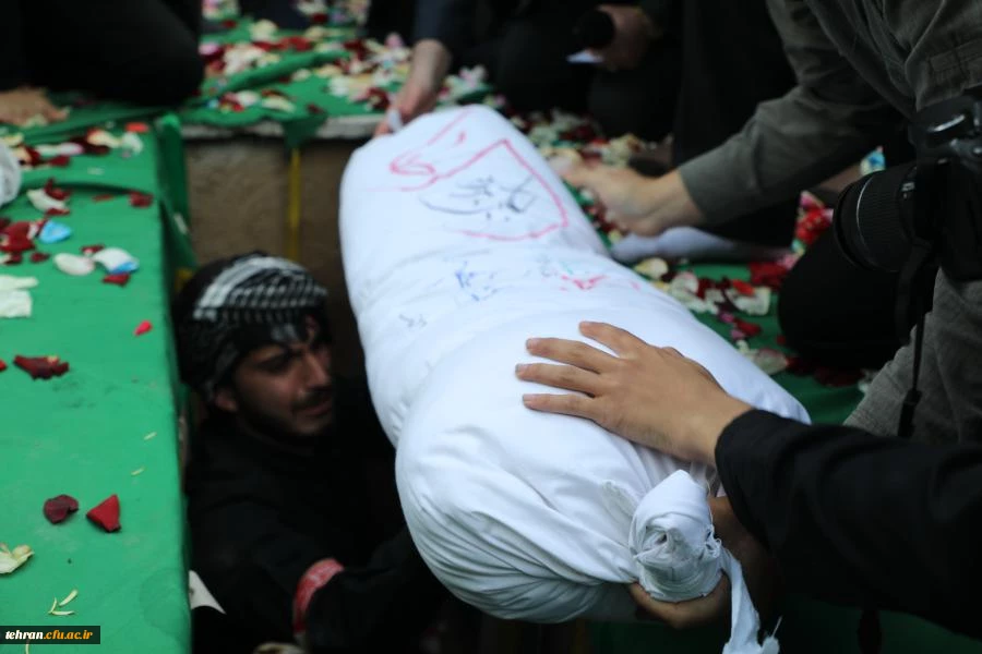 آیین تشییع و تدفین پیکر مطهر شهید گمنام در پردیس شهید چمران دانشگاه فرهنگیان تهران به روایت تصویر 23