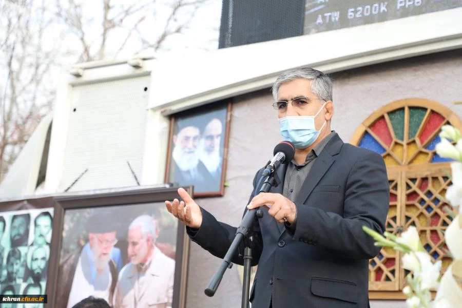 آیین تشییع و تدفین پیکر مطهر شهید گمنام در پردیس شهید چمران دانشگاه فرهنگیان تهران به روایت تصویر 23