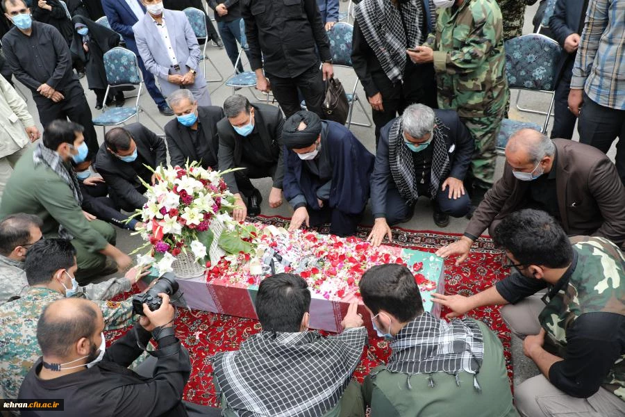 مـراسم تشییع و تدفین پیکر مطهر شهید گمنام در سازمان مرکزی دانشگاه فرهنگیان به روایت تصویر 4