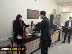 به مناسبت ولادت با سعادت حضرت فاطمه زهرا(س) روز مادر و مقام زن در مدیریت امور پردیس-های استان تهران از همکاران خانم قدردانی شد. 5