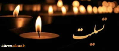 پیام تسلیت

جناب آقای دکتر بلاغی