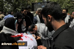 مراسم تشییع و تدفین شهید خوشنام گمنام در مرکز شهید شرافت 4