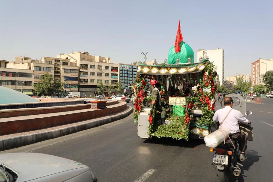 مراسم تشییع و تدفین شهید خوشنام گمنام در مرکز شهید شرافت 5