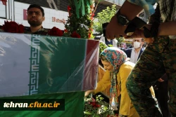 مراسم تشییع و تدفین شهید خوشنام گمنام در مرکز شهید شرافت 9