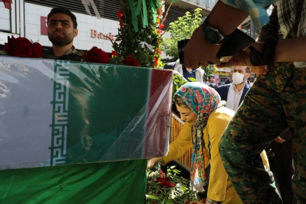 مراسم تشییع و تدفین شهید خوشنام گمنام در مرکز شهید شرافت 9