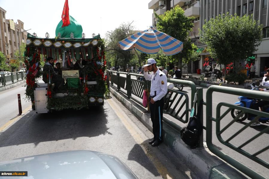 مراسم تشییع و تدفین شهید خوشنام گمنام در مرکز شهید شرافت 54