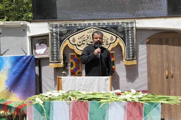 مراسم تشییع و تدفین شهید خوشنام گمنام در مرکز شهید شرافت 24